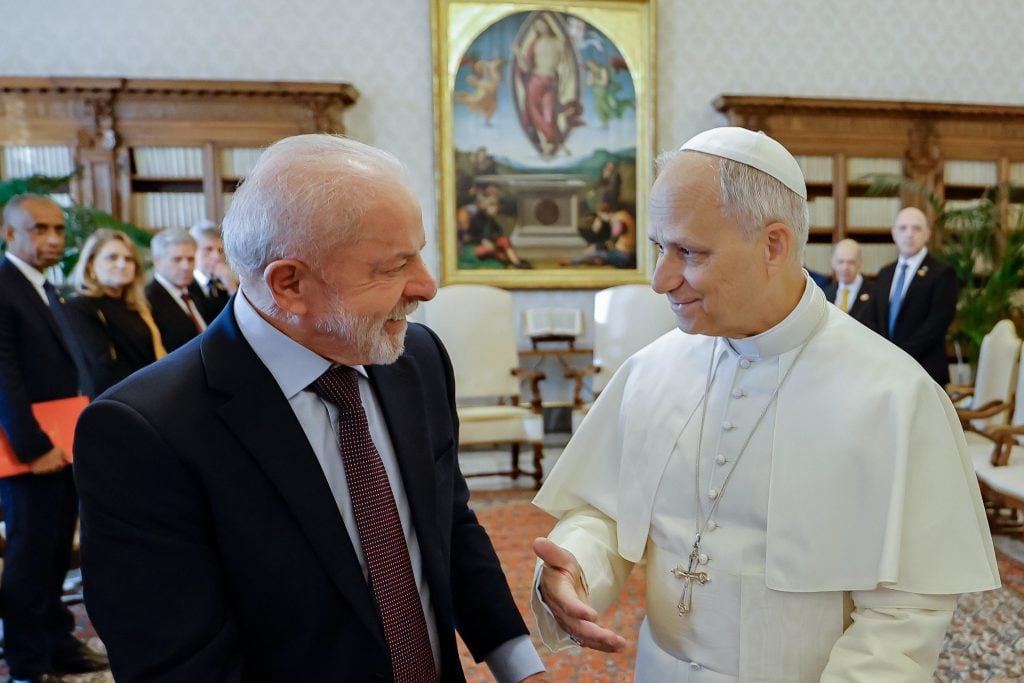 Lula visita o Papa Leão XIV no Vaticano