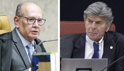 Gilmar chamou Fux de ‘figura lamentável’ e criticou voto pró-Bolsonaro, diz jornal