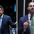 Ciro Nogueira e Eduardo Bolsonaro trocam farpas após críticas por articulação nos EUA