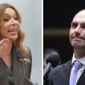 Erika Hilton pede pede que PGE investigue Eduardo Bolsonaro por ameaças eleitorais