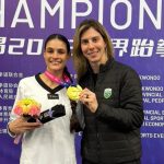 Maria Clara Pacheco se torna a segunda brasileira campeã mundial de taekwondo