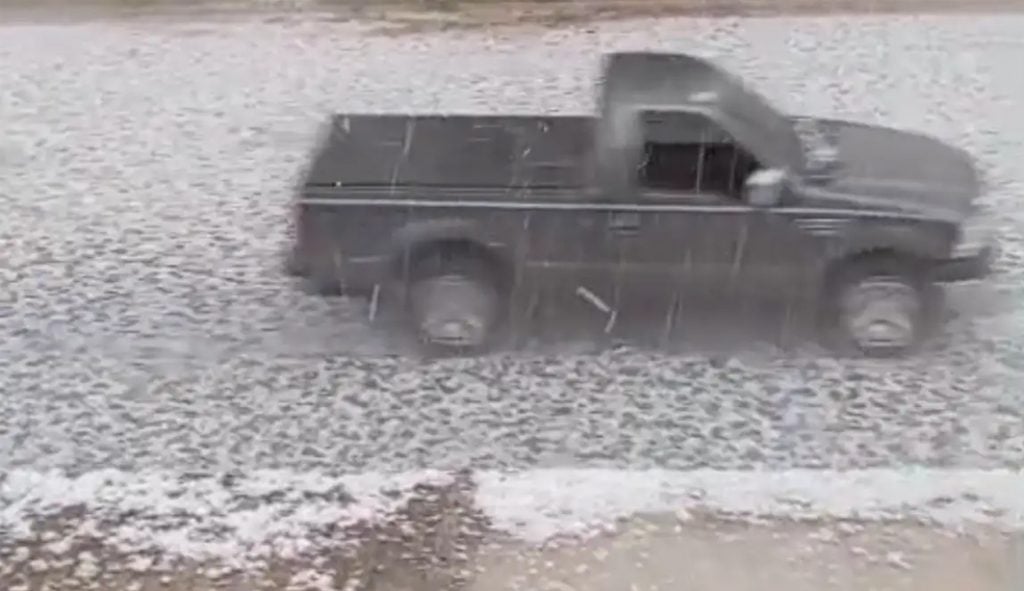 Queda de granizo atinge mais de 34 mil pessoas em Erechim