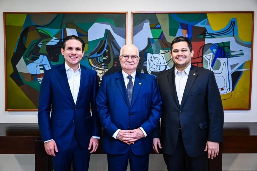 Fachin discute com Motta e Alcolumbre projetos de lei de interesse do judiciário