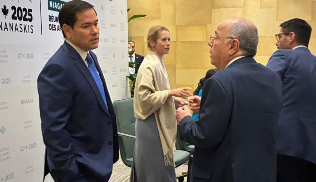 Mauro Vieira e Marco Rubio conversam sobre tarifaço em evento do G7 no Canadá