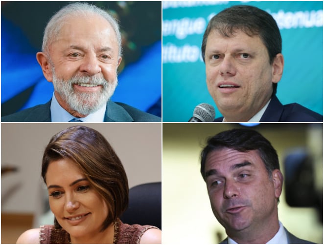 Pesquisa testa Lula contra Tarcísio, Michelle e Flávio para 2026; veja os resultados