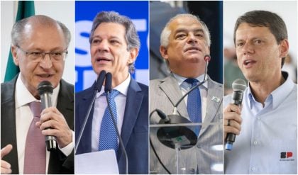 Nova pesquisa testa Alckmin, Haddad e França contra Tarcísio em SP; veja os resultados