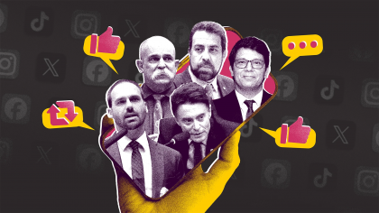 Metade dos 20 deputados com maior engajamento online não aprova projetos há 3 anos