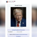 Trump publica montagem e se declara ‘presidente interino’ da Venezuela