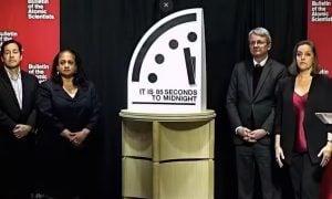 Relógio do Juízo Final está mais perto do que nunca da catástrofe