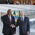 Em meio a conflito no Oriente Médio, Lula sugere parceria com África do Sul na área da defesa