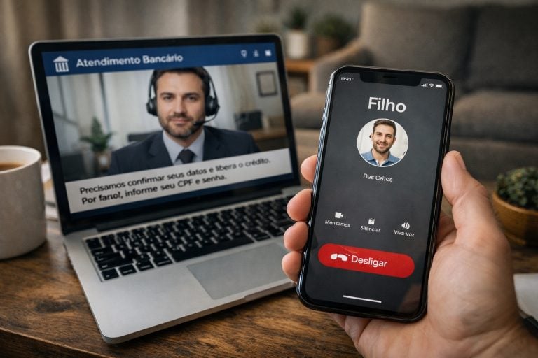 Golpes com inteligência artificial cresceram 308% entre 2024 e 2025 no Brasil. Especialista explica como clonagem de voz e deepfakes enganam até os mais atentos.