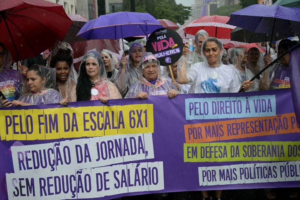 São Paulo: Ato das mulheres pede fim da violência e defende fim da escala 6×1