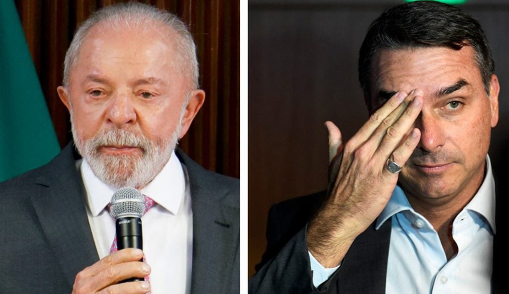 As intenções de voto de Lula e Flávio Bolsonaro no 2º turno em novo Datafolha