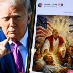 Trump apaga publicação em que aparece como Jesus