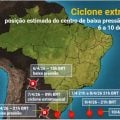 Ciclone extratropical e frente fria devem causar temporais no País; entenda