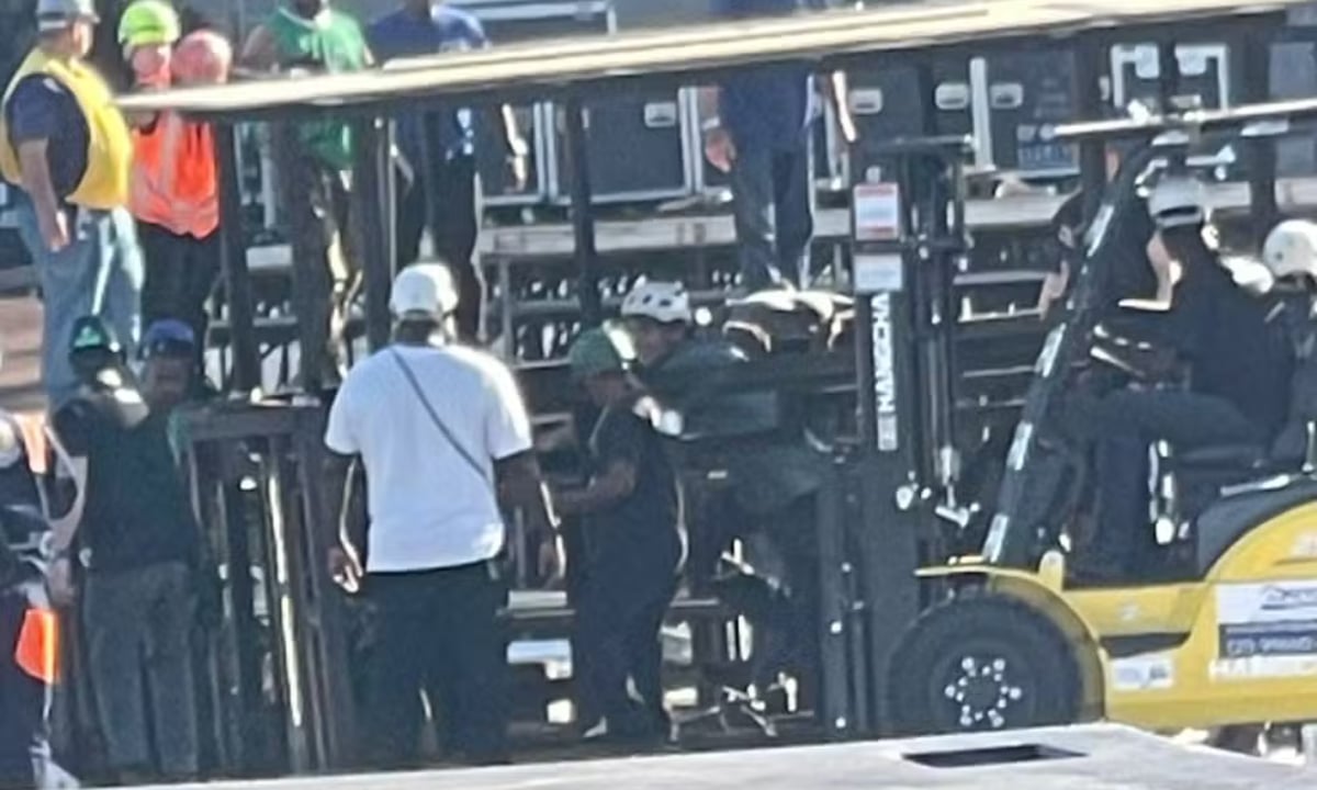 O que se sabe sobre a morte de um trabalhador durante montagem de palco para Shakira, no Rio
