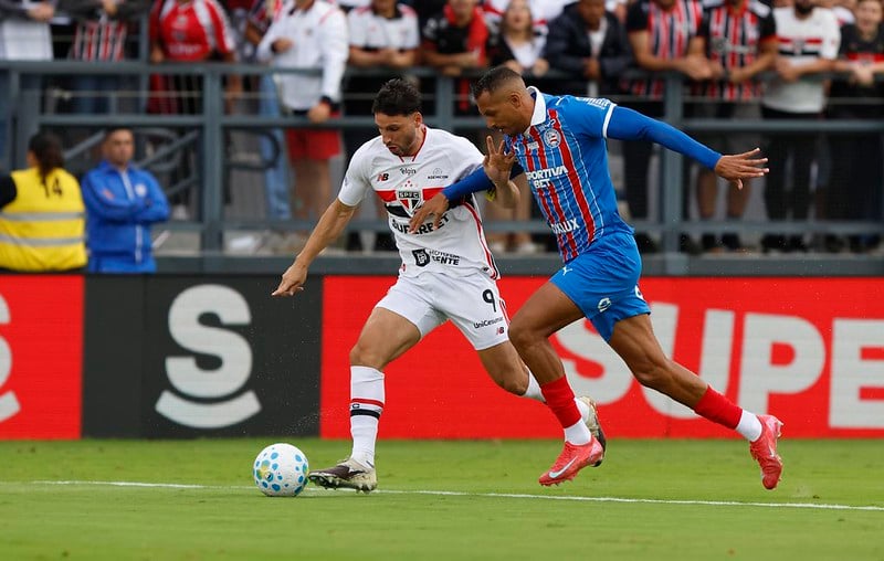 Bahia arranca empate com o São Paulo nos acréscimos