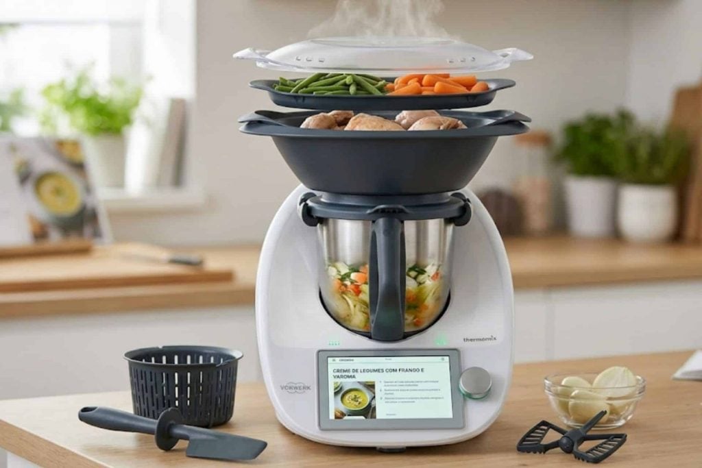  Conheça o eletrodoméstico que pesa, tritura, mistura e usa IA para melhorar a rotina na cozinha