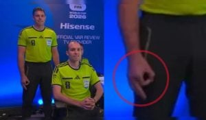 Fifa decide não punir árbitro acusado de fazer gesto supremacista