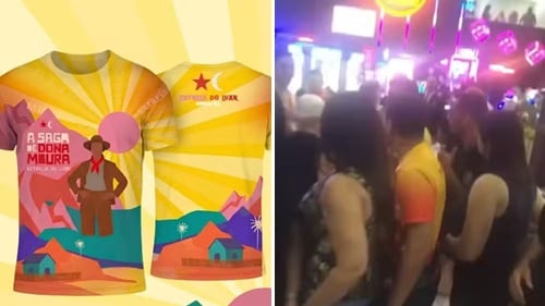 Casal confunde símbolo de quadrilha junina com estrela do PT