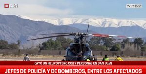 7 pessoas morrem em acidente com helicóptero que combatia incêndios na Argentina