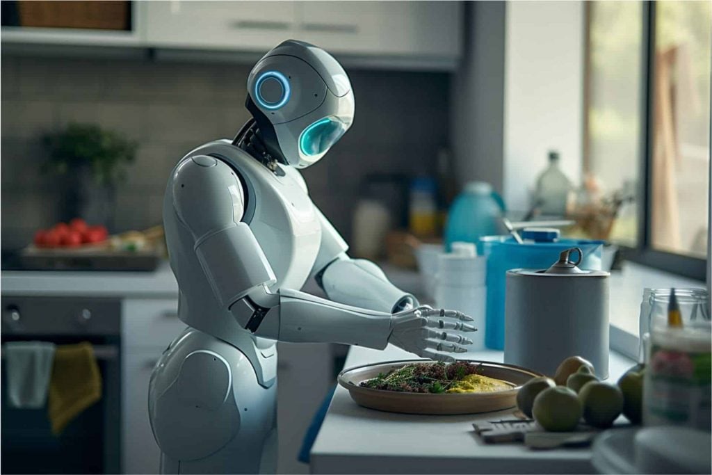 Robô doméstico chinês promete cozinhar e auxiliar idosos