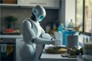 Robô doméstico chinês promete cozinhar e auxiliar idosos