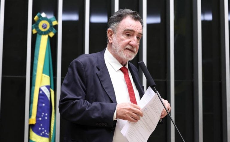 O deputado federal Patrus Ananias, em 15 de julho de 2026. (Foto: Kayo Magalhães/Câmara dos Deputados)