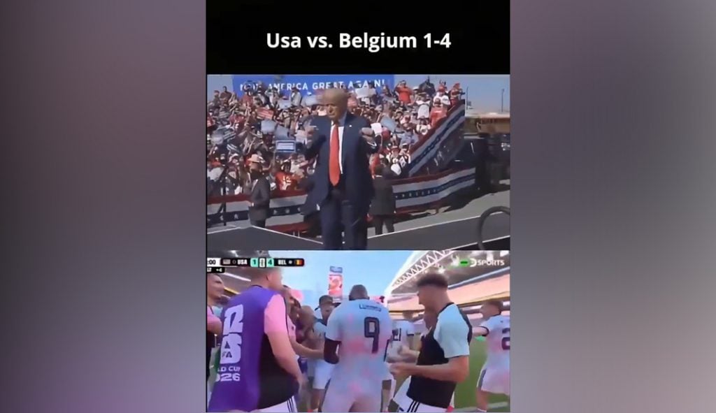 Seleção belga zomba de Trump após eliminar os Estados Unidos da Copa