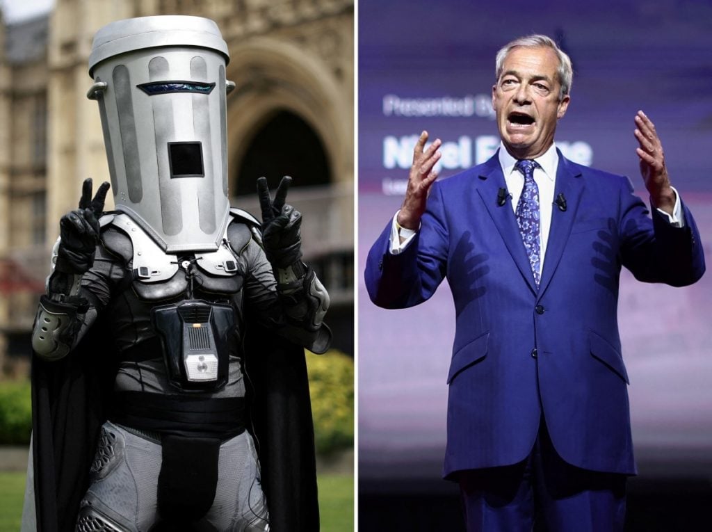 Líder da extrema-direita britânica vence ‘Conde Cara de Lixeira’ em eleição suplementar