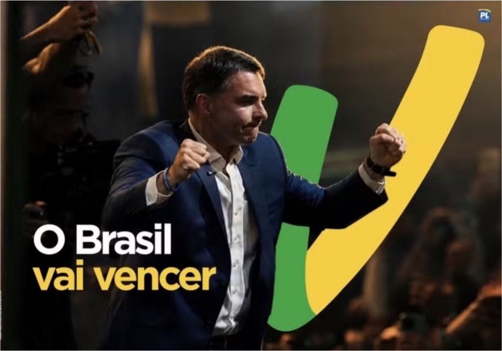 Sem sobrenome, com Michelle: o que vem aí na propaganda de Flávio Bolsonaro na TV