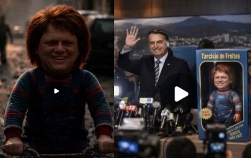 TRE-SP libera vídeo que retrata Tarcísio como Chucky e afasta multa a deputado do PT