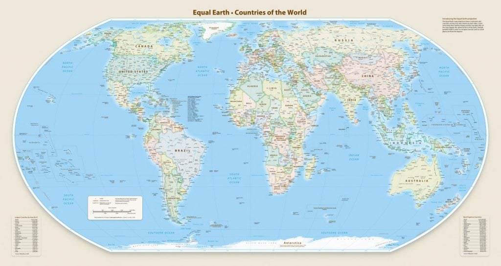 ONU aprova uso do mapa-múndi mais fiel ao tamanho dos continentes