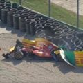 Leclerc bate na terceira volta e causa bandeira vermelha em Monza