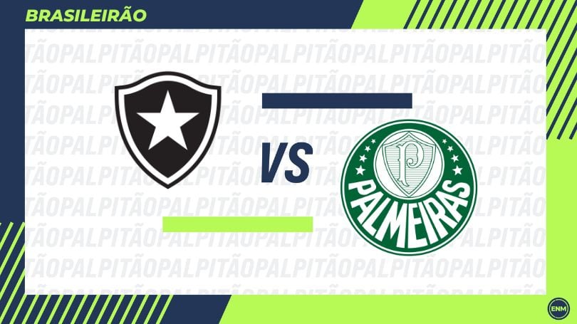 Botafogo x Palmeiras: Escalações, desfalques, retrospecto, onde assistir, arbitragem e palpites