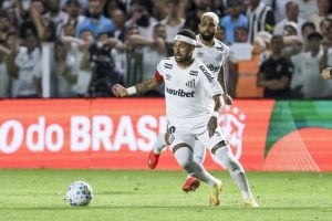 Neymar em Santos x Palmeiras (Foto: Ricardo Moreira/Getty Images)
